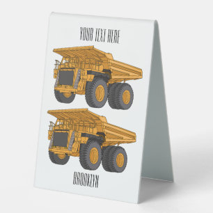 Haul truck cartoon illustration