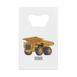 Haul truck cartoon illustration