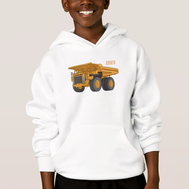 Haul truck cartoon illustration (Front)