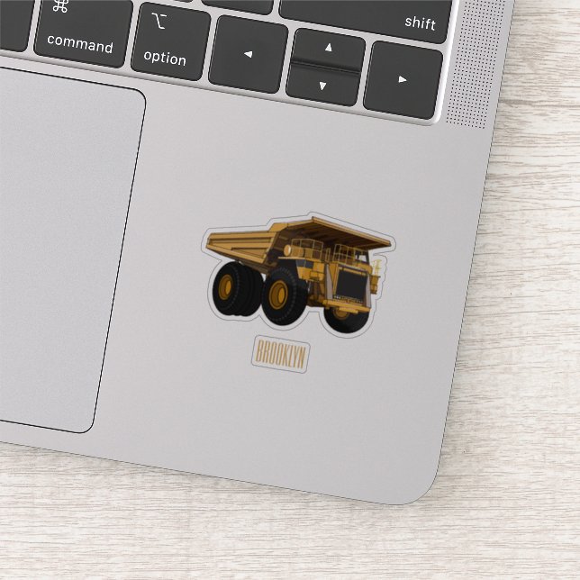 Haul truck cartoon illustration (Detail)