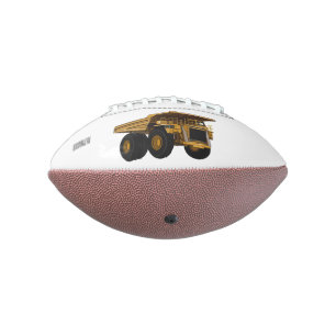 Haul truck cartoon illustration american football