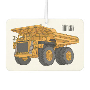 Haul truck cartoon illustration car air freshener