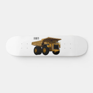 Haul truck cartoon illustration skateboard