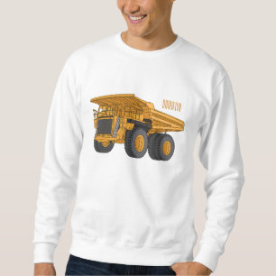 Haul truck cartoon illustration sweatshirt