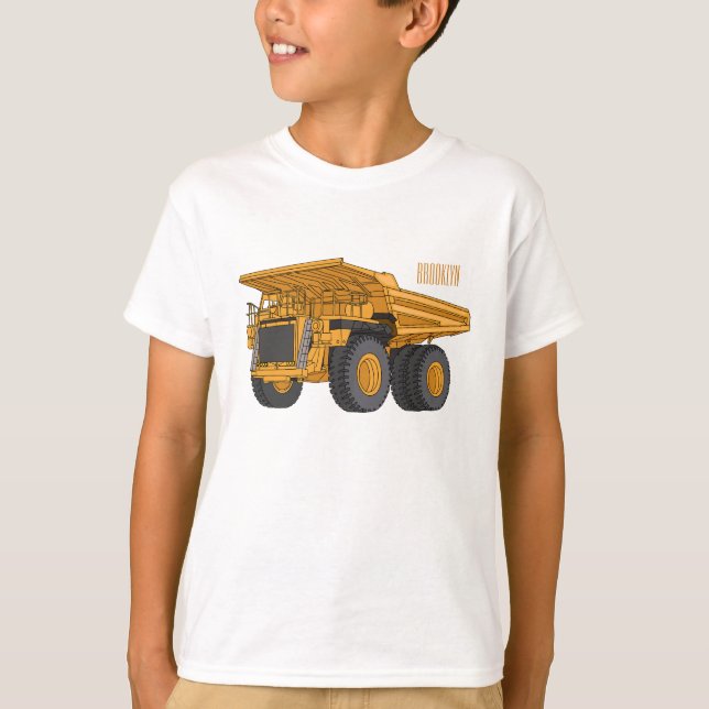 Haul truck cartoon illustration T-Shirt (Front)