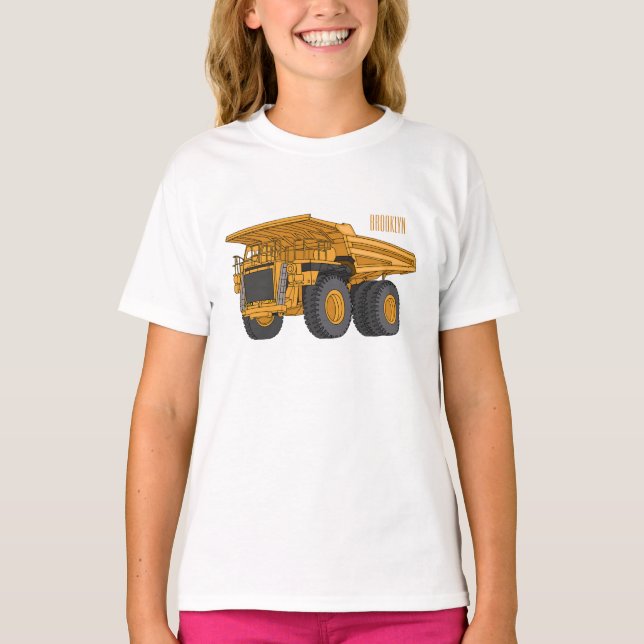 Haul truck cartoon illustration T-Shirt (Front)