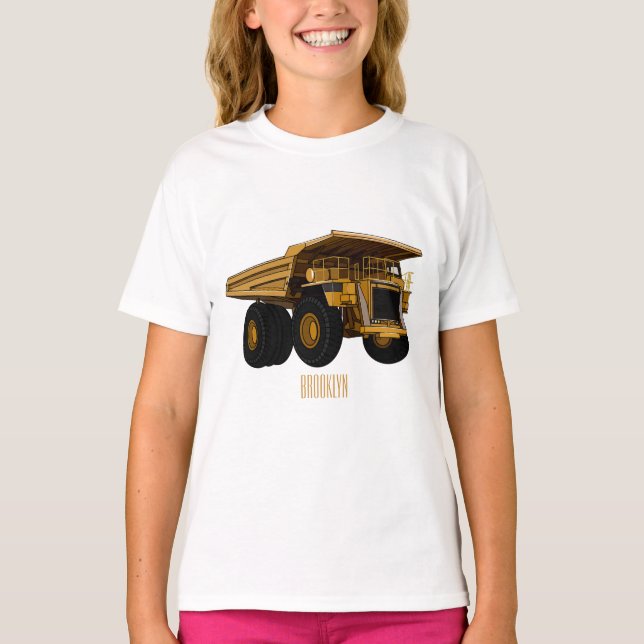 Haul truck cartoon illustration T-Shirt (Front)