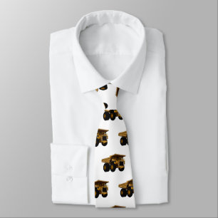 Haul truck cartoon illustration tie