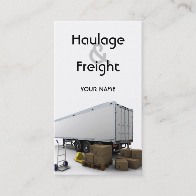 Haulage & Freight Business Card (Front)