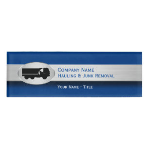 Hauling And Junk Removal Staff Name Tag