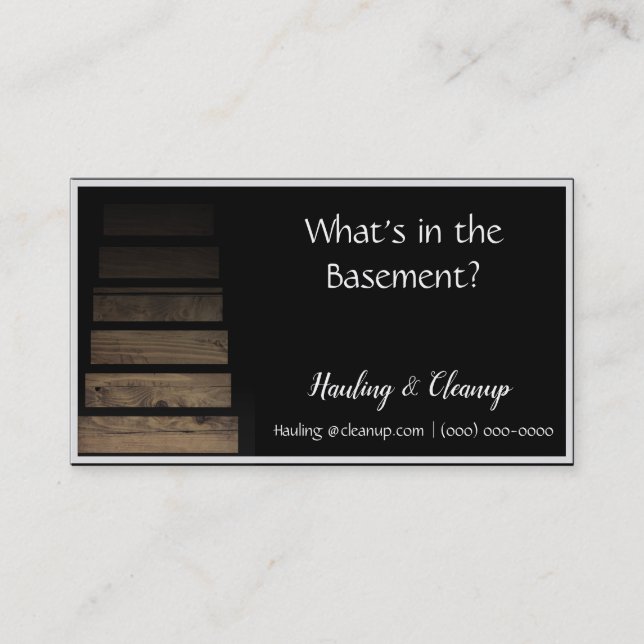 Hauling Cleanup Business Card (Front)