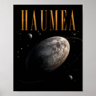 Haumea Luxury Dwarf Planet Space Poster