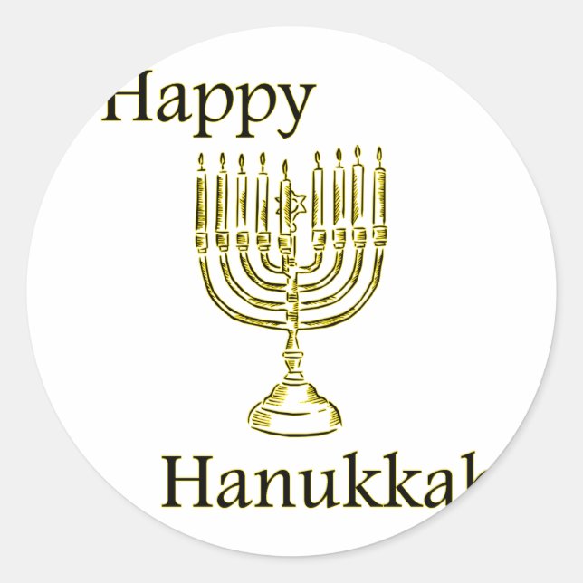 haunkkah classic round sticker (Front)