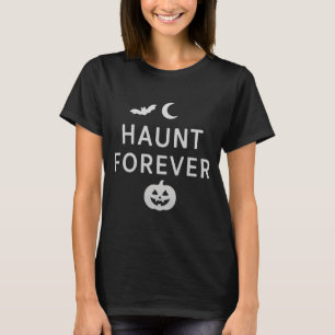 Haunt Forever – Bat & Pumpkin Design T-Shirt