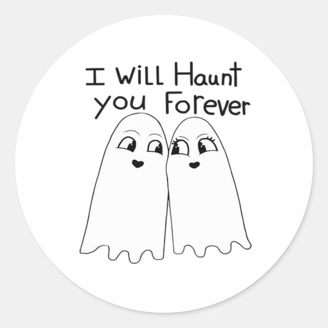 Haunt You - Till Death Do Us Classic  Classic Round Sticker (Front)