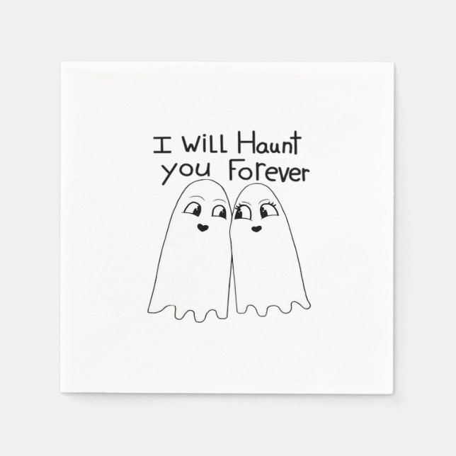 Haunt You - Till Death Do Us Classic  Napkin (Front)
