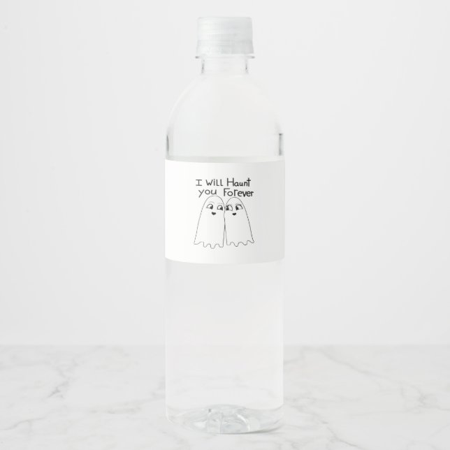 Haunt You - Till Death Do Us Classic  Water Bottle Label (Front)