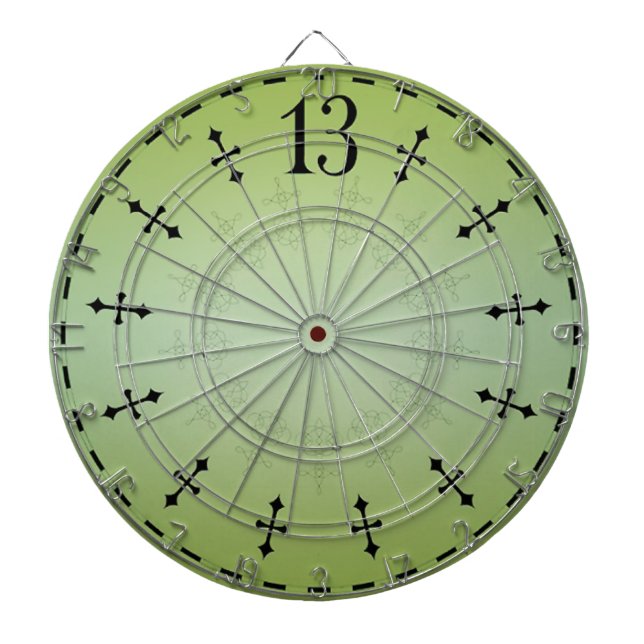 Haunted 13th Hour Clock Dartboard (Front)