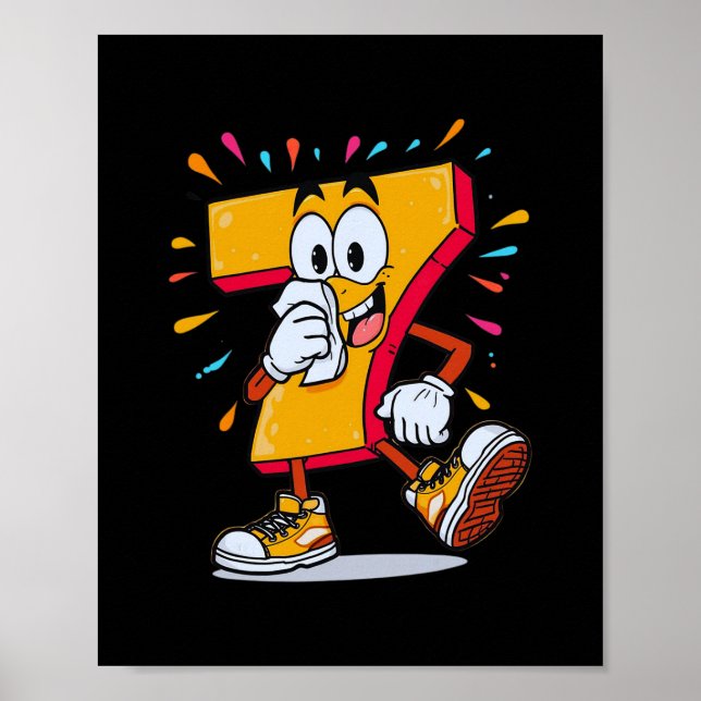 Haunted 67 Funny Sick Seven Meme Halloween Costume Poster (Front)