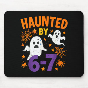 Haunted 67 Ghost Math Teacher Halloween Costume Ma Mouse Mat