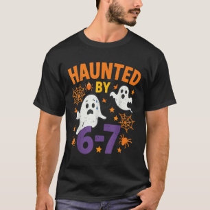 Haunted 67 Ghost Math Teacher Halloween Costume Ma T-Shirt