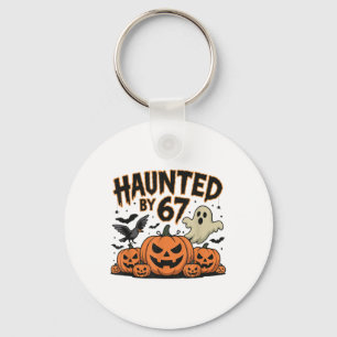 Haunted 67 Meme Six Seven 6-7 Funny Internet Joke Key Ring
