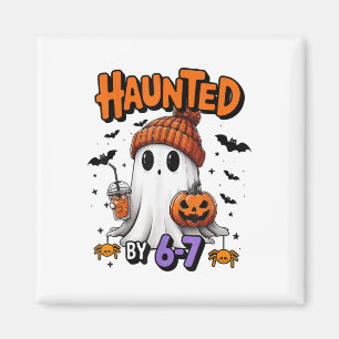 Haunted 67 Meme Six Seven 6-7 Funny Internet Joke  Magnet
