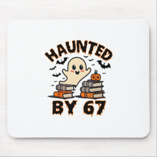 Haunted 67 Meme Six Seven 6-7 Funny Internet Joke  Mouse Mat