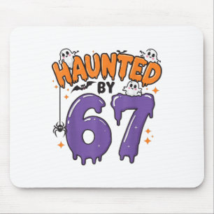 Haunted 67 Meme Six Seven 6-7 Funny Internet Joke Mouse Mat
