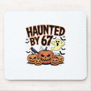 Haunted 67 Meme Six Seven 6-7 Funny Internet Joke  Mouse Mat