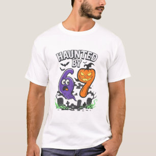 Haunted 67 Meme Six Seven 6-7 Funny Internet Joke T-Shirt