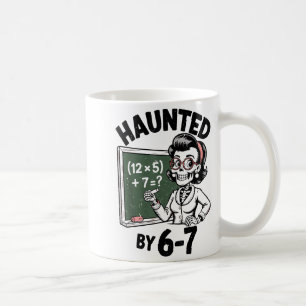 Haunted 67 Skeleton Math Teacher Halloween Costume Coffee Mug