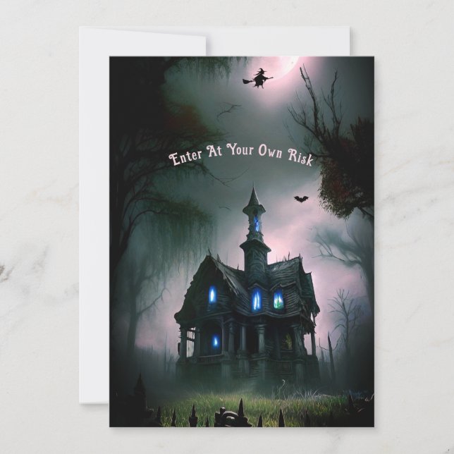 Haunted All Hallows Eve Party Invitation (Front)