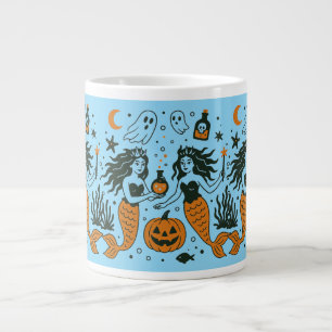 Haunted Atlantis: A sunken city with ghostly ruins Large Coffee Mug
