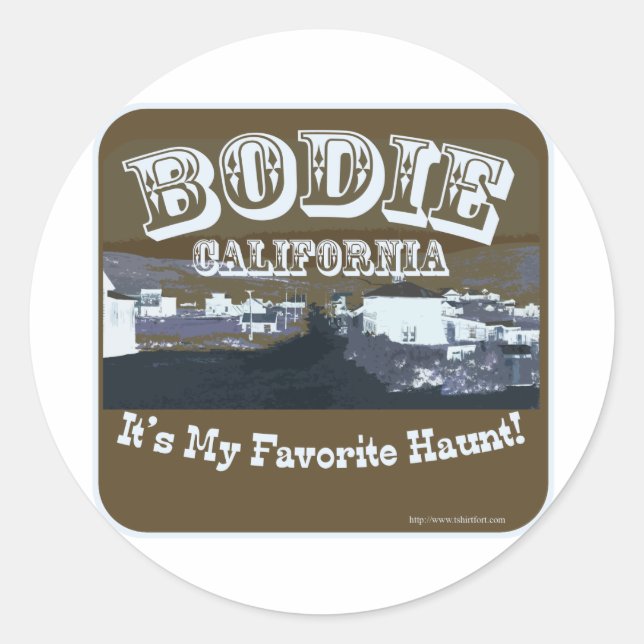 Haunted Bodie California Classic Round Sticker (Front)