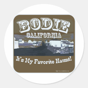Haunted Bodie California Classic Round Sticker