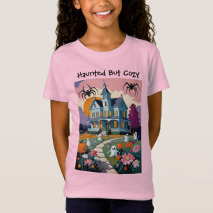 Haunted But Cosy Funny Halloween Haunted House T-Shirt