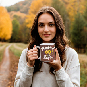 Haunted But Happy Personalised Coffee Mug