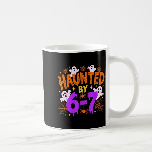 Haunted By 67 Funny 67 Halloween Costume  Coffee Mug (Right)