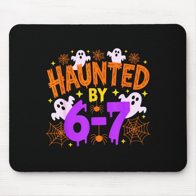 Haunted By 67 Funny 67 Halloween Costume  Mouse Mat (Front)