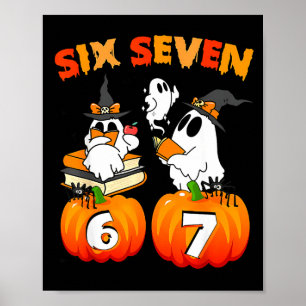 Haunted By 67 - Funny Boo Ghost Pumpkin Halloween Poster