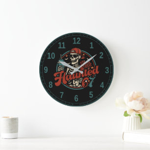 Haunted By 67 Funny Halloween Six Seven 67 Meme Large Clock