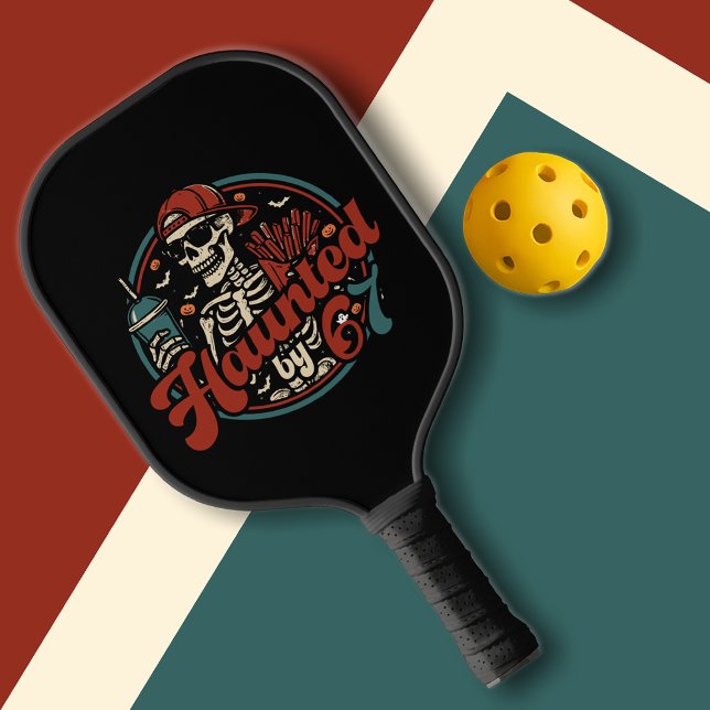 Haunted By 67 Funny Halloween Six Seven 67 Meme Pickleball Paddle (Creator Uploaded)