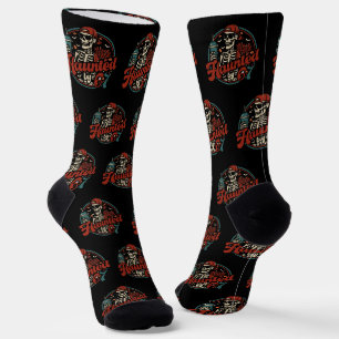 Haunted By 67 Funny Halloween Six Seven 67 Meme Socks