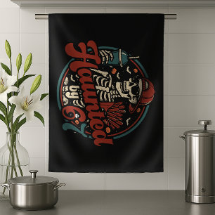 Haunted By 67 Funny Halloween Six Seven 67 Meme Tea Towel