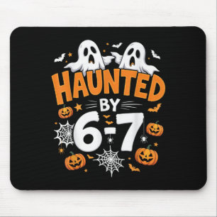 Haunted By 67 Funny Pumpkin And Ghost Halloween Co Mouse Mat