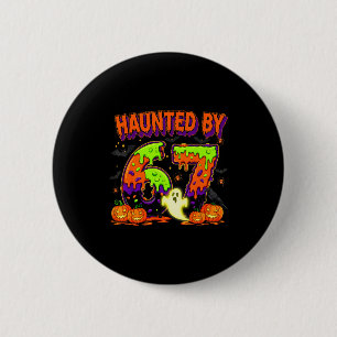 Haunted By 67 Funny Six Seven Drip Spooky Ghost Ha 6 Cm Round Badge