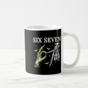 Haunted By 67 – Funny Skeleton Hands Halloween Cos Coffee Mug