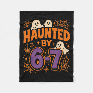 Haunted By 6 7  Fleece Blanket