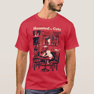 Haunted by cats Halloween Cat T-Shirt